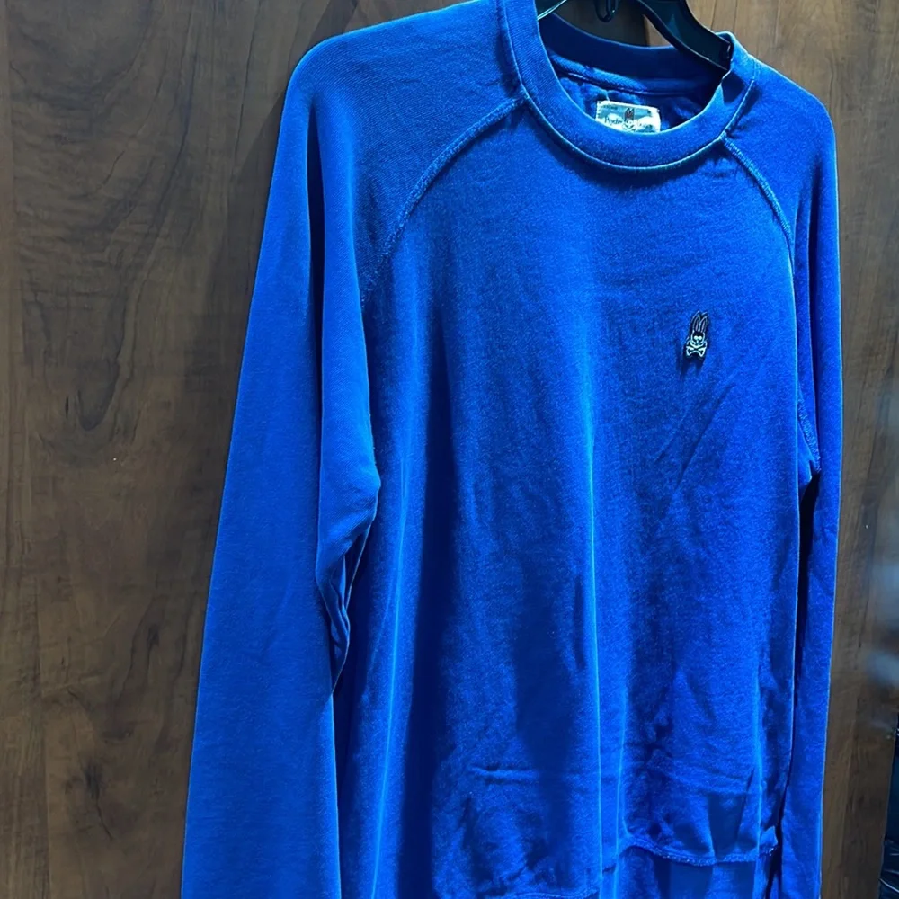 BNWT Men Psycho Bunny Logo Sweatshirt Assorted sizes Blue - Picture 3 of 10